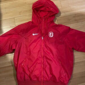Nike Men's Red Ohio State Block O Wind Breaker